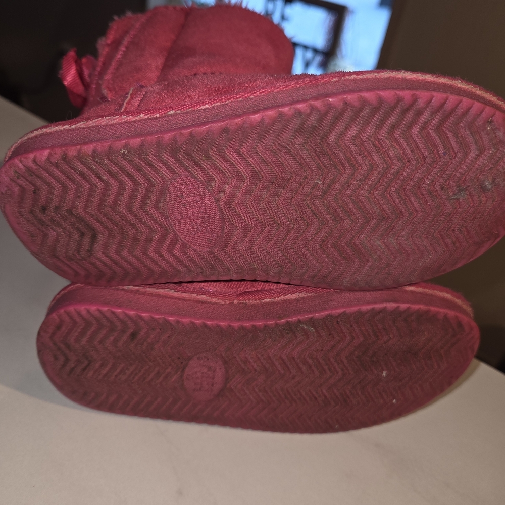 Warm Fuchsia Kids Boots - Picture 7 of 9